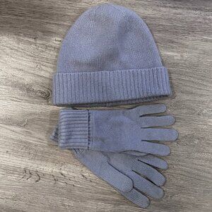 Uniqlo Cashmere Beanie and Gloves Set ONE SIZE Lavender